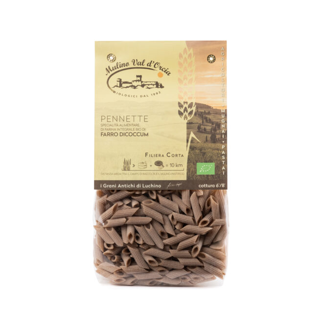 pasta artigianale biologica di farro monococco trafilata al bronzo