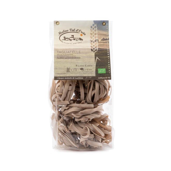 pasta artigianale biologica di farro monococco trafilata al bronzo