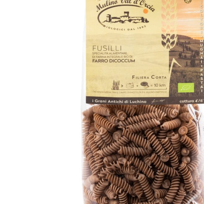 pasta artigianale biologica di farro monococco trafilata al bronzo