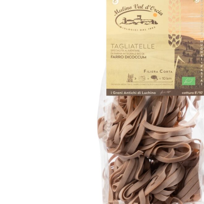 pasta artigianale biologica di farro trafilata al bronzo